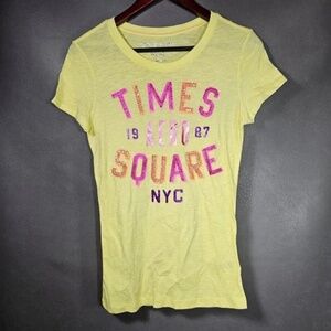 Aeropostale Sequin Times Square T Shirt M